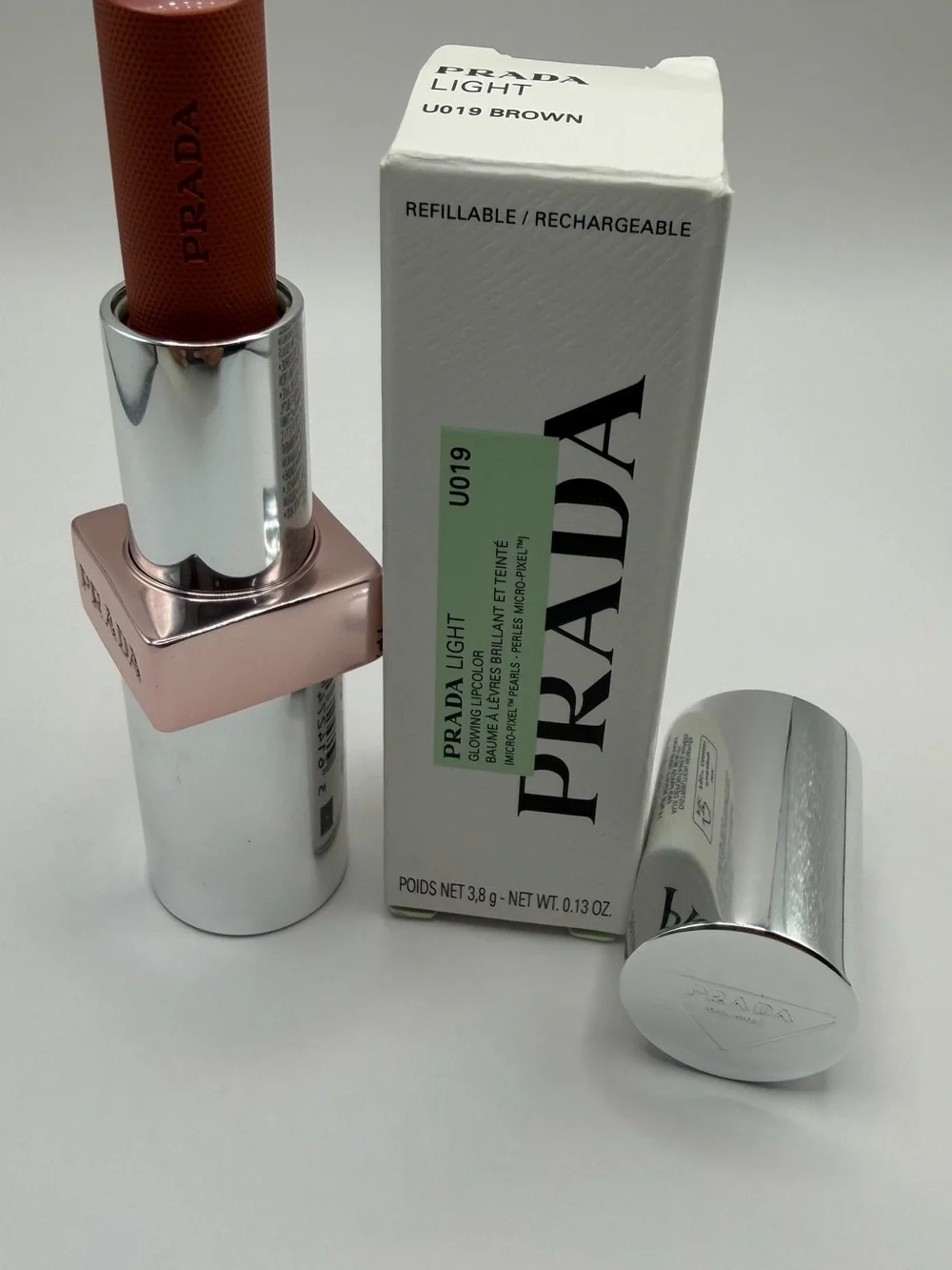 Prada Lipstick — Warm Coral Nude